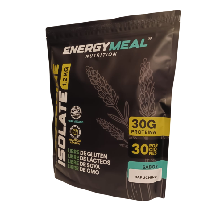 proteína vegetal capuchino, proteína sin lactosa, suplemento proteico vegano, batidos de proteína capuchino, proteína funcional, Energy Meal Nutrition, Aislado Proteico de Lupino, proteína vegetal chilena.